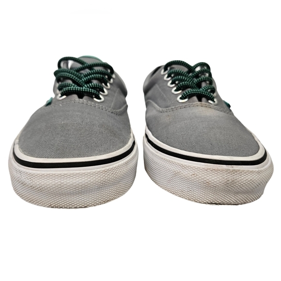 Vans Era Heel Pop Monument Gray &‎ Aqua Sneakers Size 8.5 Men's 10 Women's - Picture 2 of 11